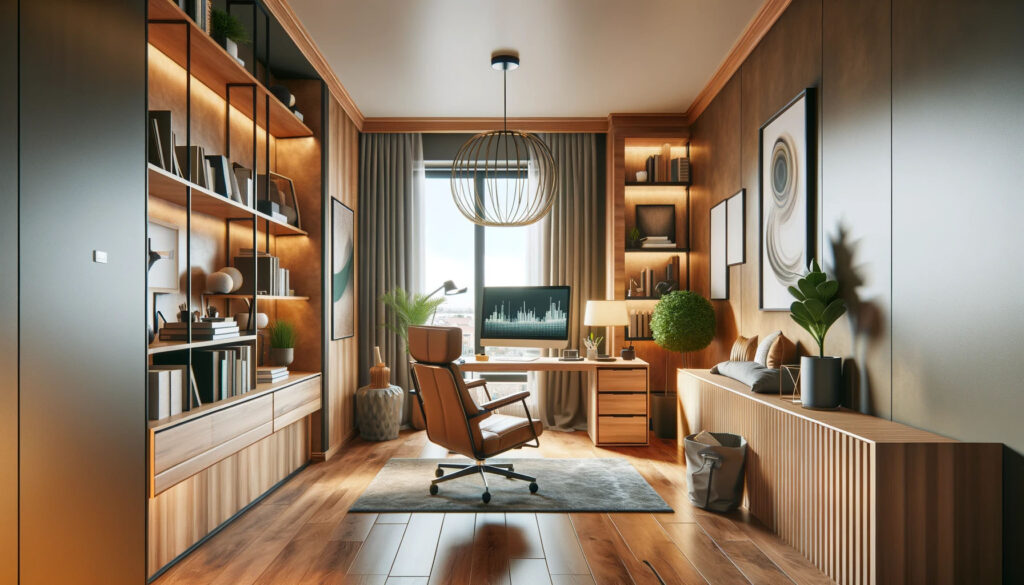 Domowe biuro 6 remont - domowe biuro